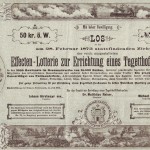 Spielschein aus den Jahren 1873